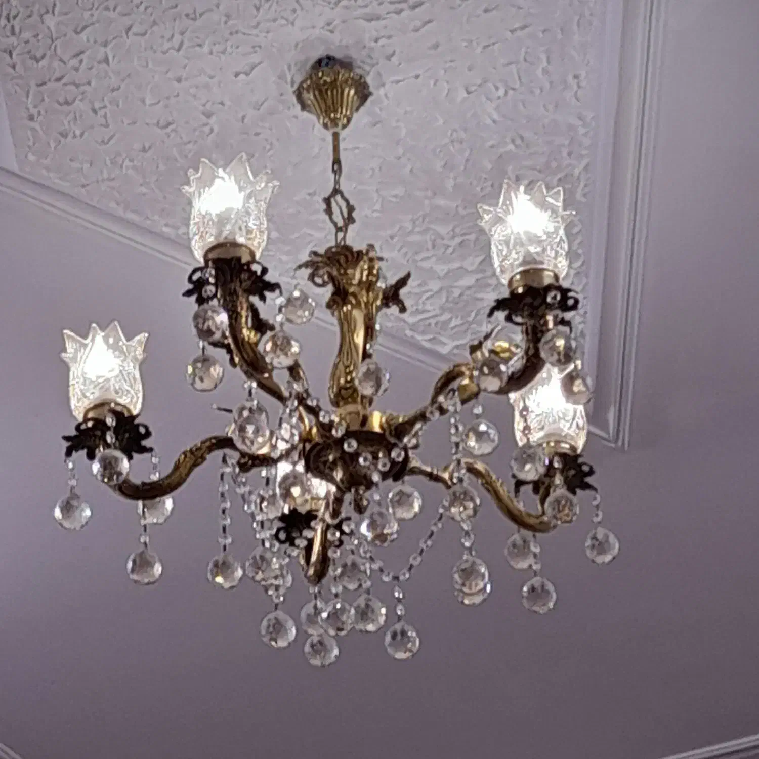 لوستر برنز|لوستر و چراغ آویز|قم, هفت تیر|دیوار