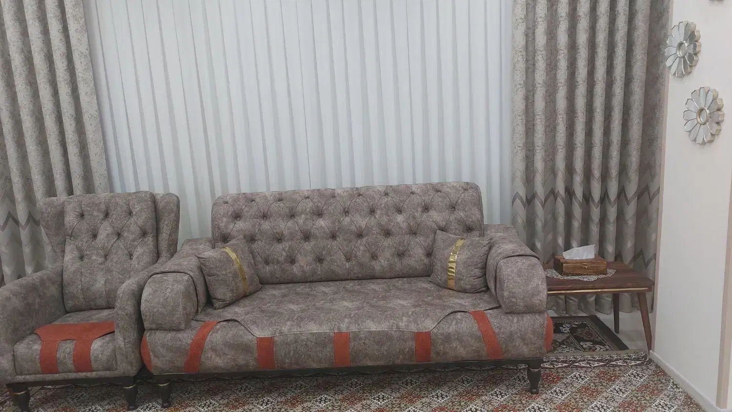 مبلمان ۸ نفره|مبلمان خانگی و میز عسلی|ایلام, |دیوار