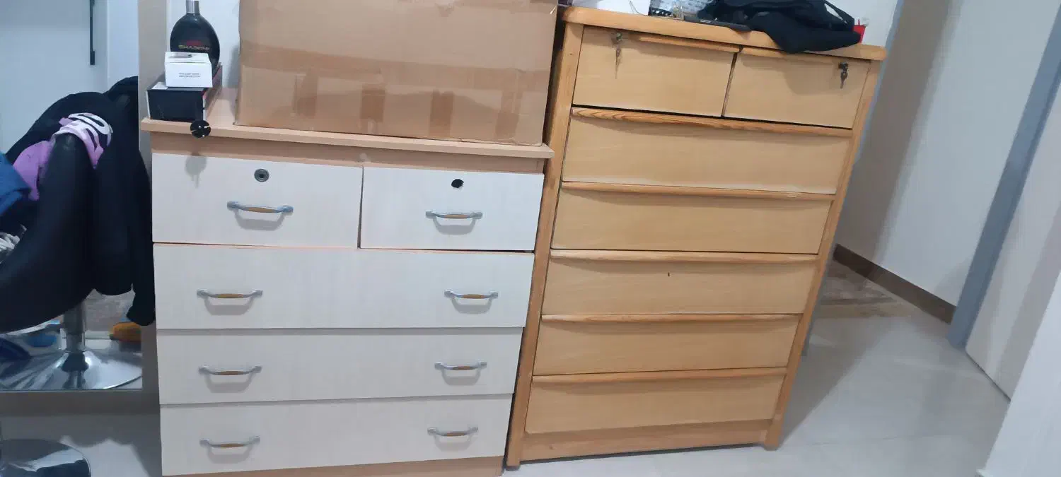 دوعدد دراور ام دی اف وچوب|جاکفشی، کمد، دراور|فردیس, فردیس|دیوار