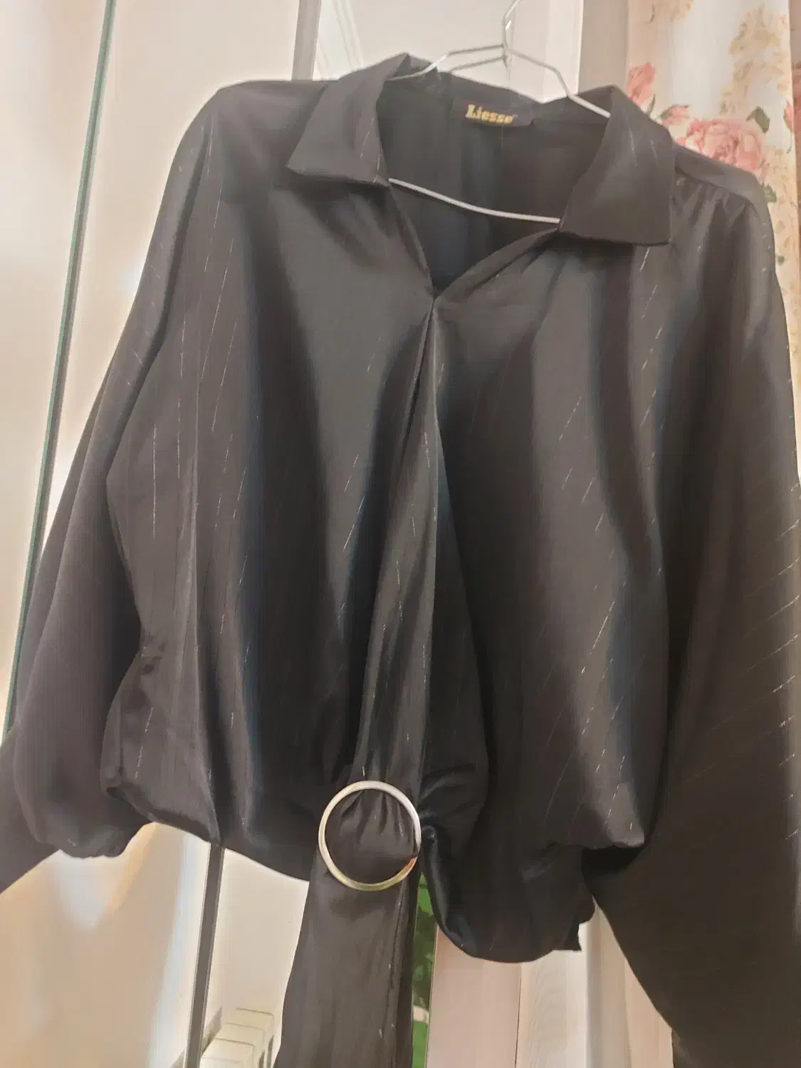 شومیز مشکی سایز ۴۰ لمه دار نو|لباس|تهران, امانیه|دیوار