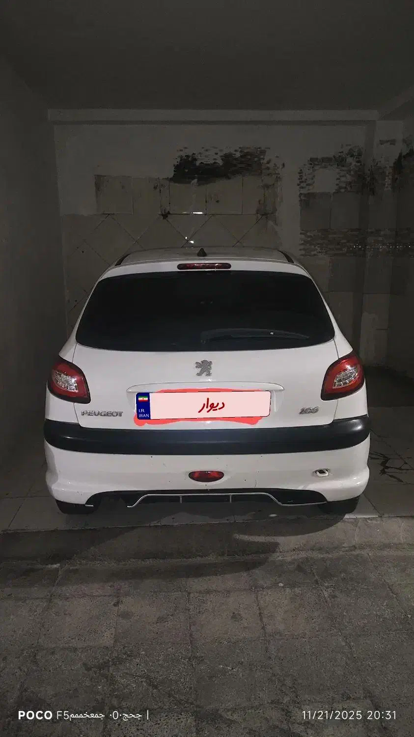 206تیپ 2 مدل 99بی رنگ|خودرو سواری و وانت|قدس, شهرک صنعتی زاگرس|دیوار