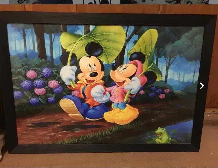 ست تابلو و ساعت میکی موس|اسباب و اثاث بچه|نهاوند, |دیوار