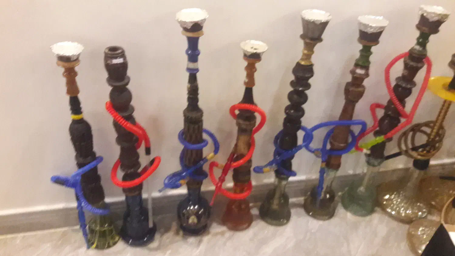 قلیان تنه چوبی|کلکسیون و سرگرمی|آستارا, |دیوار