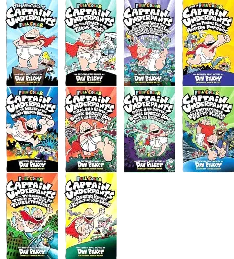 مجموعه کتاب Captain Underpants|کتاب و مجله آموزشی|کیش, |دیوار