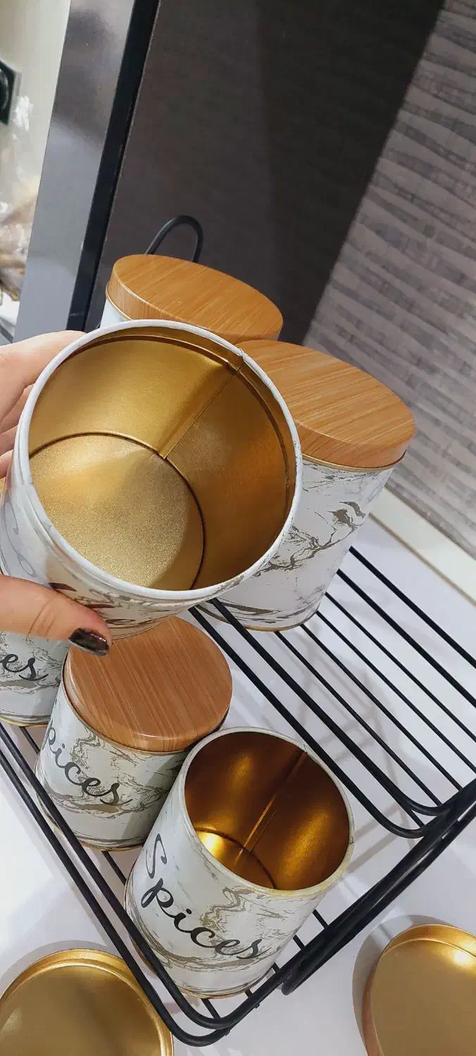 ست پاسماوری ۷ تیکه فلزی فانتزی با استند|ظروف نگهدارنده، پلاستیکی، یکبارمصرف|قرچک, مهدیه|دیوار