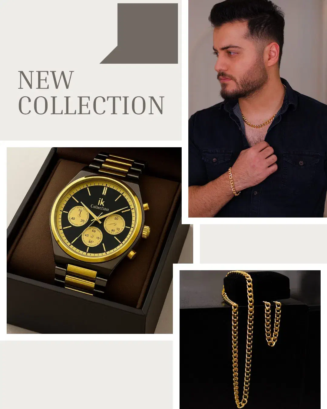 پکیج ساعت collection طلایی + ست zar|ساعت|اهواز, زیتون کارمندی|دیوار