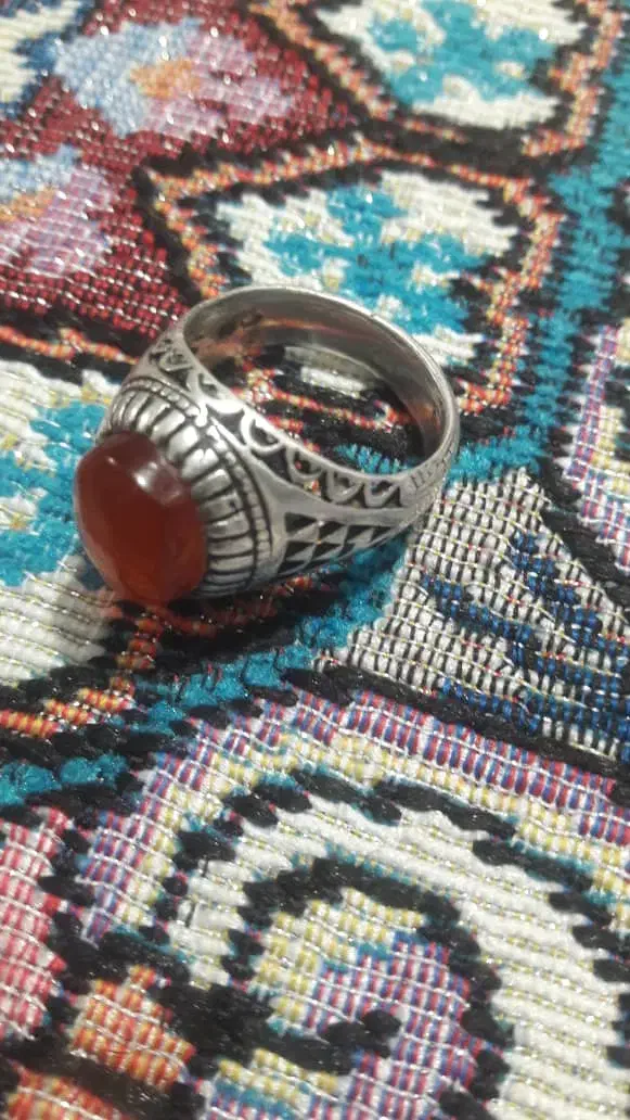 انگشتر عقیق یمنی سنگ اصیل اصلی کمیاب دومهردار|جواهرات|اردبیل, |دیوار