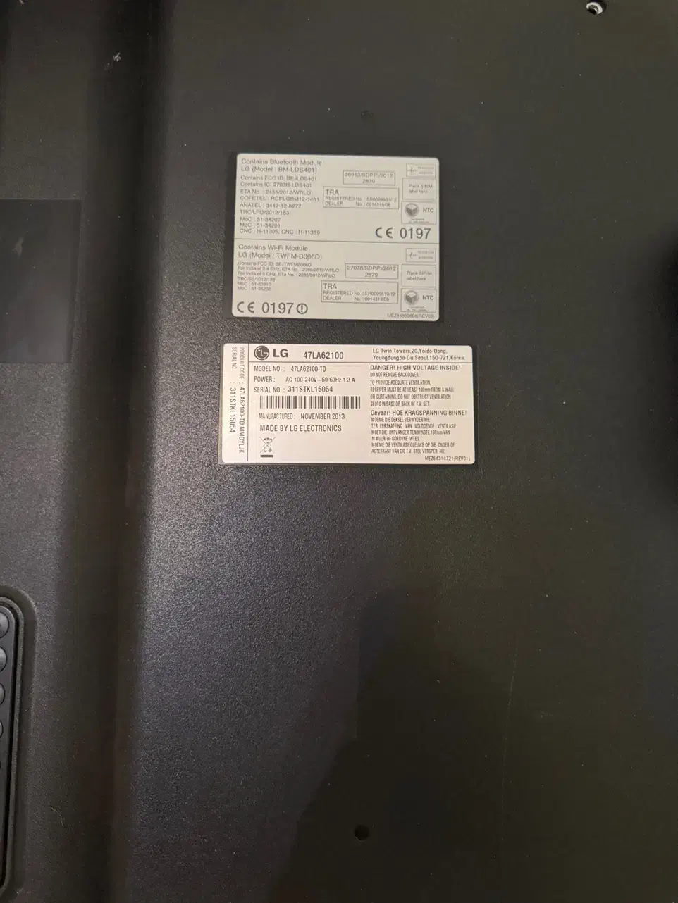 مادر برد و منبع تغذیه ال جی ۴۷|تلویزیون و پروژکتور|تهران, میدان ولیعصر|دیوار