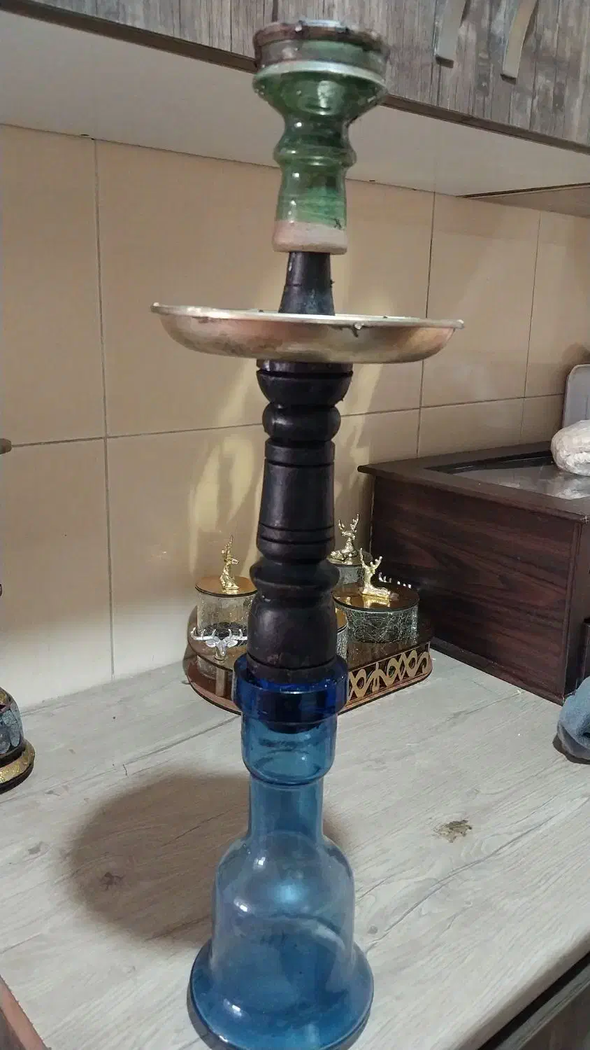 قلیون برنجی وچوبی|کلکسیون و سرگرمی|پرند, فاز ۶|دیوار