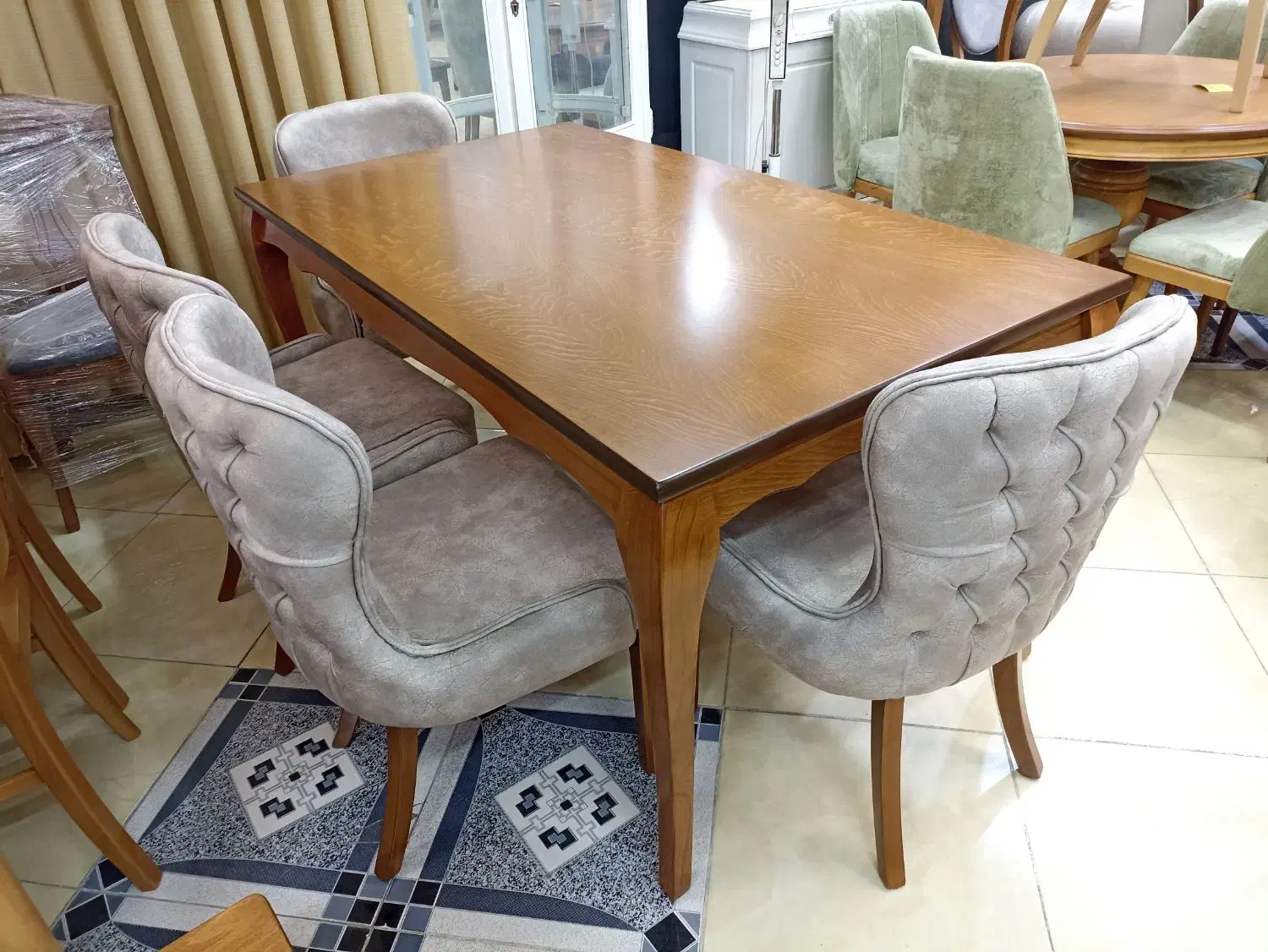 میز ناهارخوری شش نفره چستر|میز و صندلی غذاخوری|قزوین, |دیوار