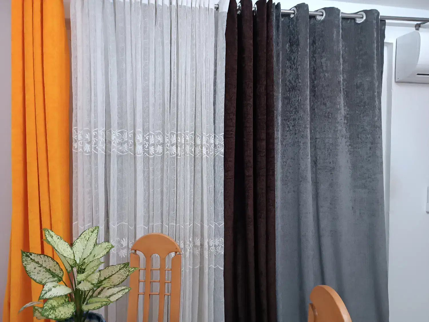 فروش  پرده مخمل و تور|پرده، رانر، رومیزی|چالوس, |دیوار