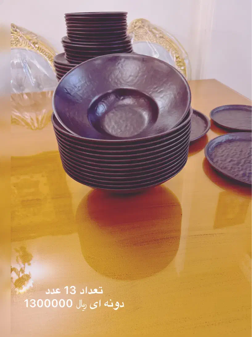 ظروف ملامین مشکی( مناسب کافه رستوران )|ظروف سرو و پذیرایی|تهران, شهرآرا|دیوار