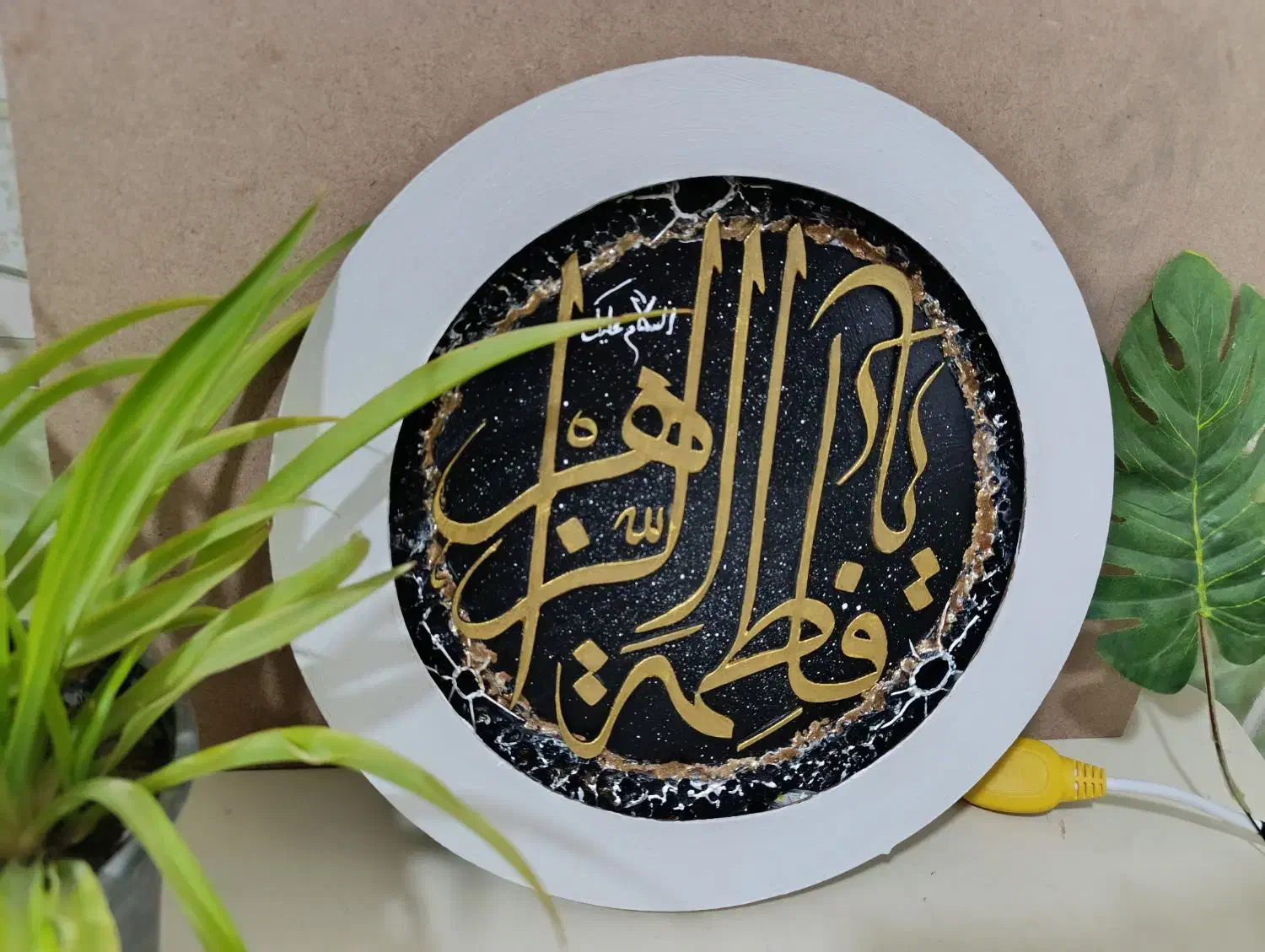 تابلو ماه برجسته هدیه روز مادر|تابلو، نقاشی، عکس|زابل, |دیوار