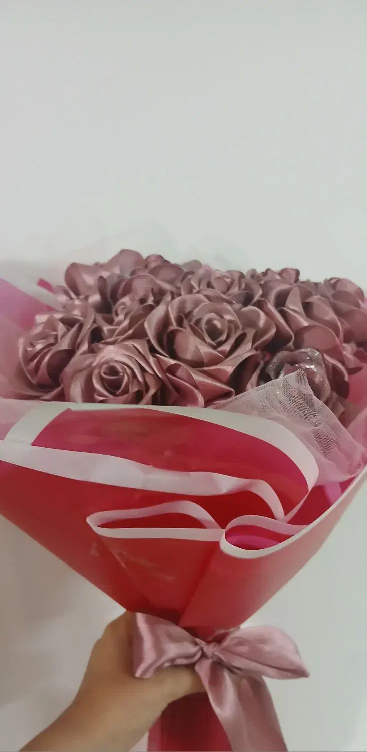 دسته گل روبانی بسیار زیبا|گل مصنوعی|قم, سید معصوم|دیوار