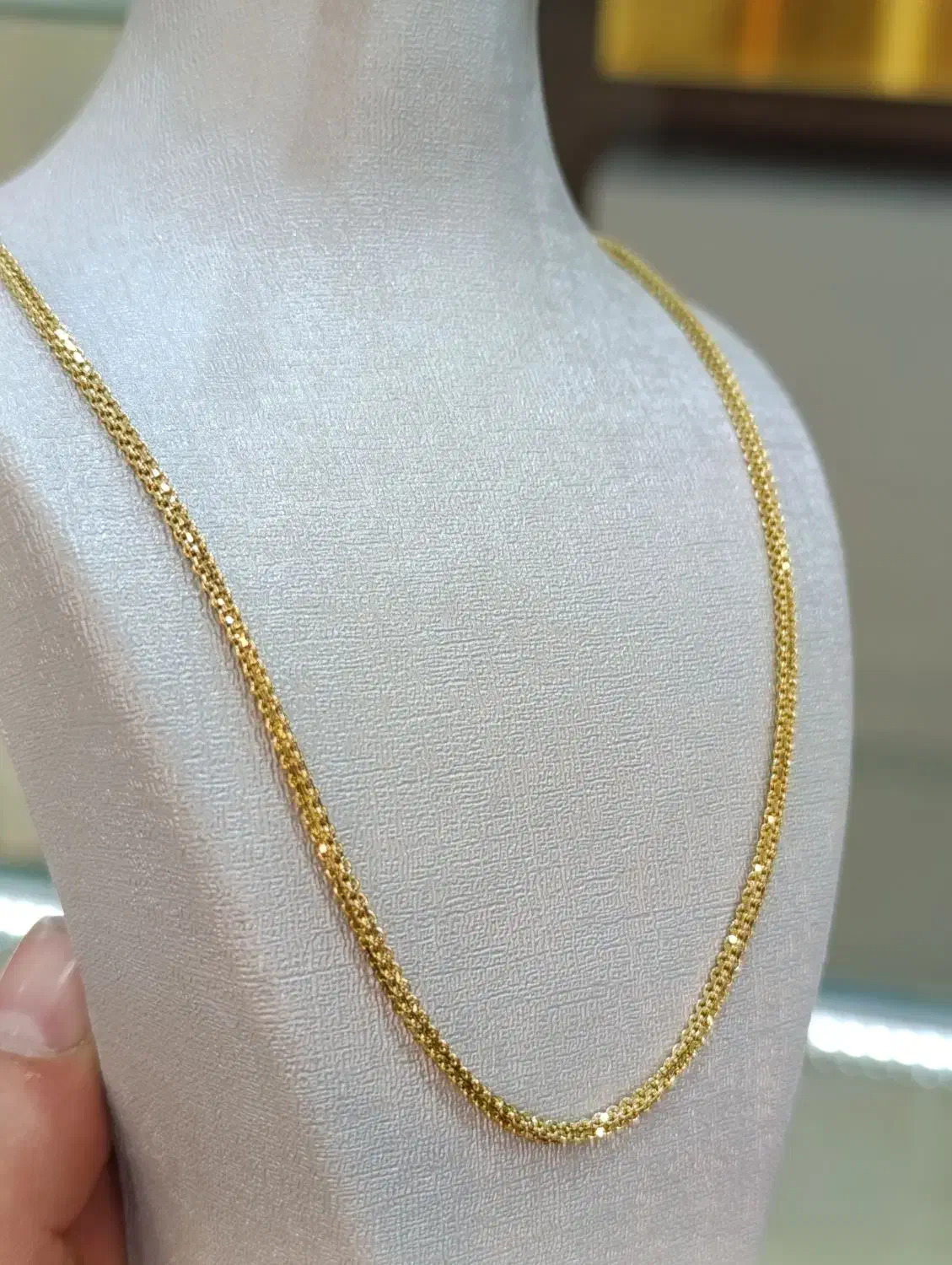 زنجیر ته گردنی بیزمارک چهارگوش بی اجرت|جواهرات|ایلام, |دیوار