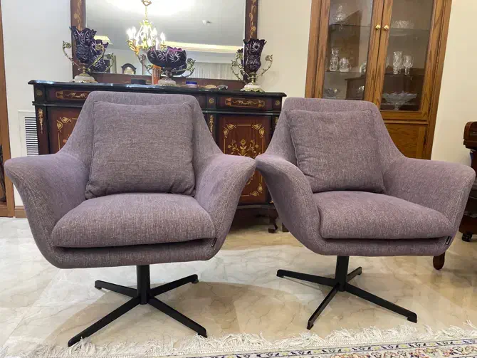 مبل پایه دار چرخشی ۳۶۰ درجه|مبلمان خانگی و میز عسلی|تهران, سید خندان (جلفا)|دیوار