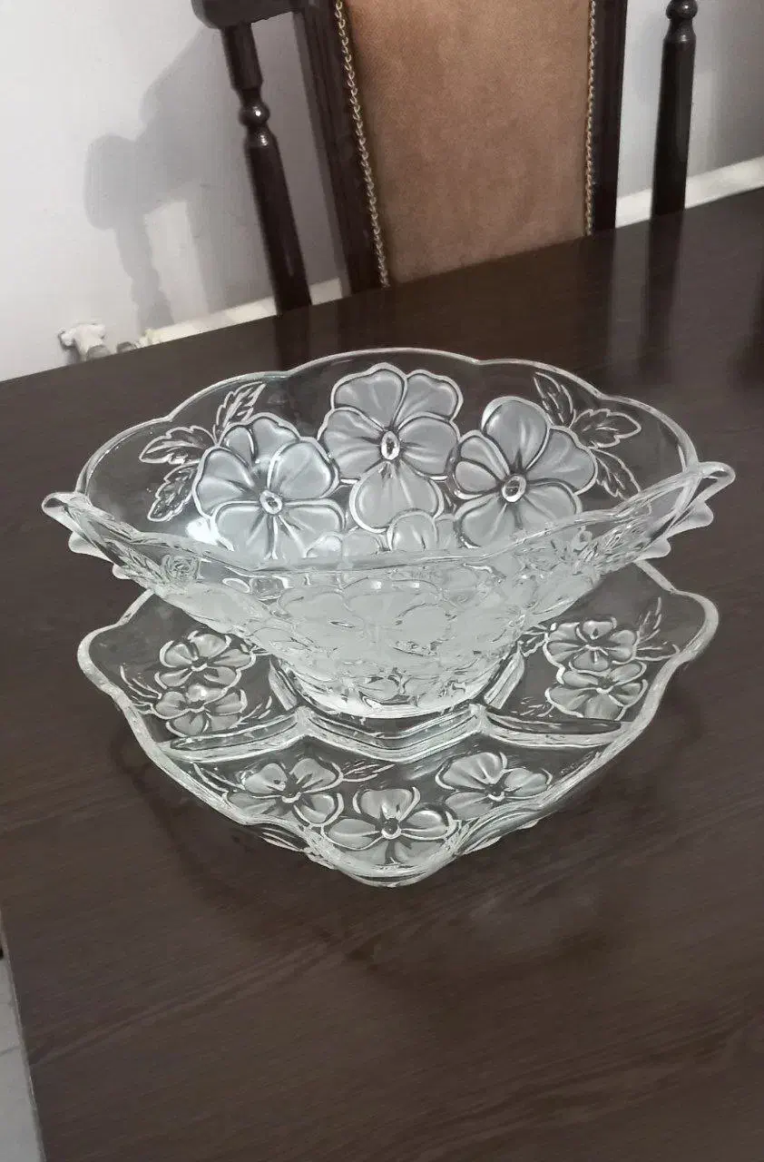 ظرف سه تیکه مناسب هم برای آجیل خوری هم میوه خوری|ظروف سرو و پذیرایی|بابلسر, |دیوار