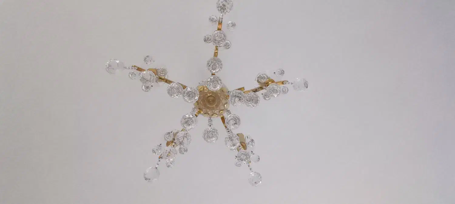 لوستر طلایی ۵ شاخه|لوستر و چراغ آویز|تهران, ستارخان|دیوار