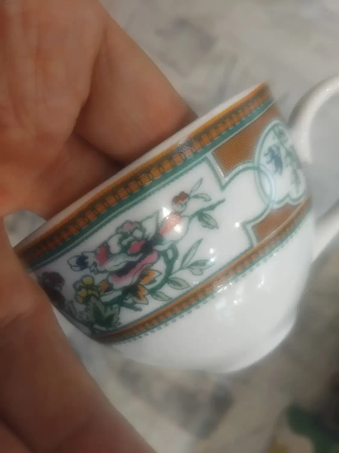 سرویس کشمیر انگلیسی و دیس قلم ابی|کلکسیون اشیاء عتیقه|مشهد, آزادشهر|دیوار