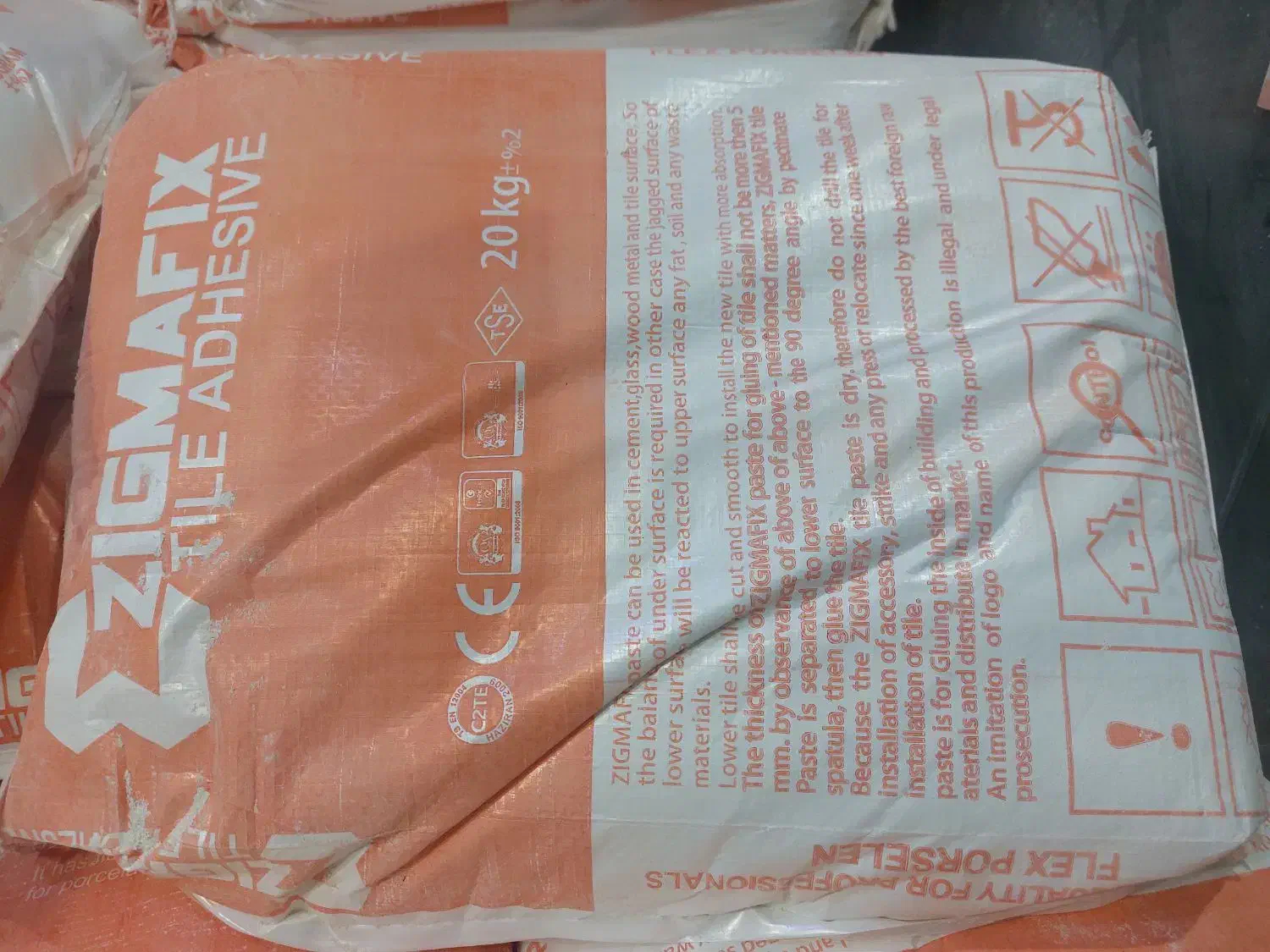 چسب کاشی زیگمافیکس، چسب پودری پرسلانی درجه ۱|مصالح و تجهیزات ساختمان|تهران, کیانشهر|دیوار