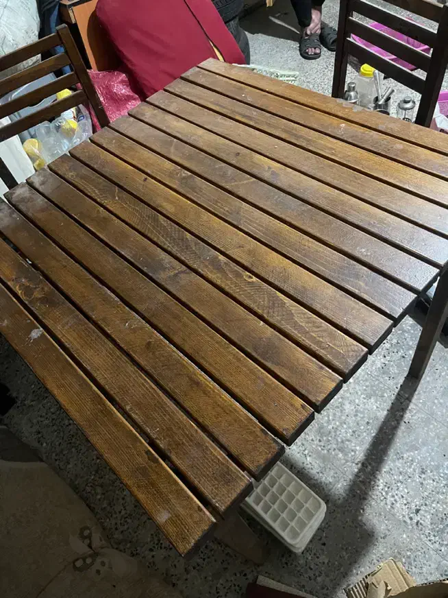 میز و صندلی چوبی|میز و صندلی غذاخوری|دزفول, |دیوار