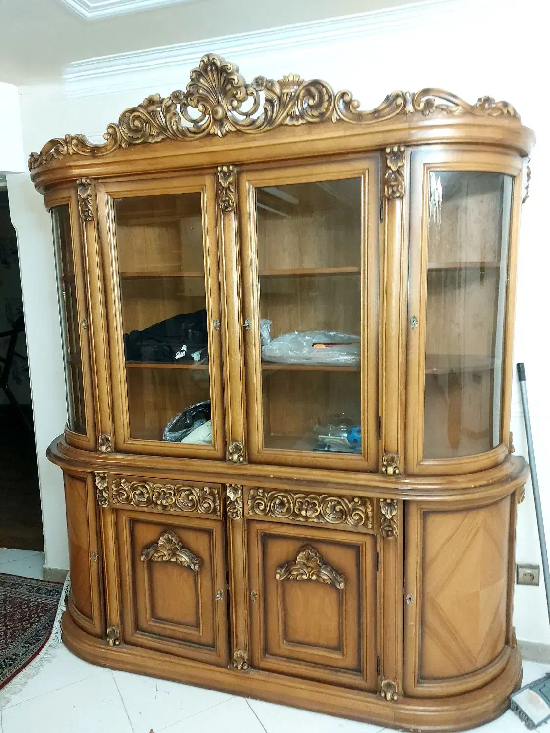 بوفه سایز بزرگ تمام چوب ۴ لت|بوفه، ویترین، کنسول|تهران, دبستان|دیوار