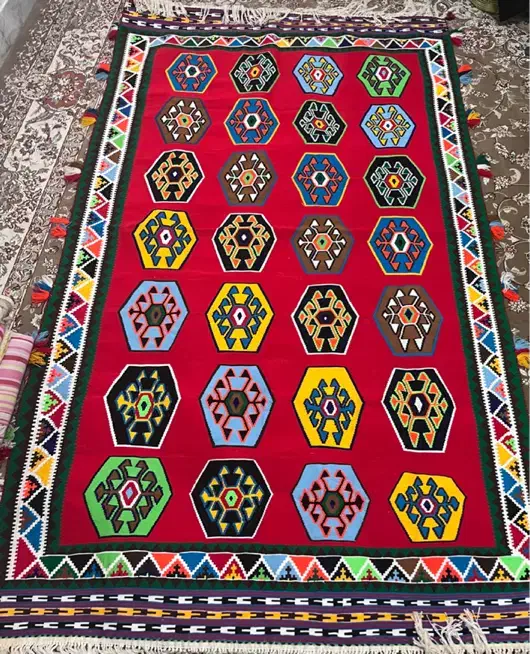گلیم|گلیم، جاجیم، گبه|شیراز, حومه شیراز|دیوار