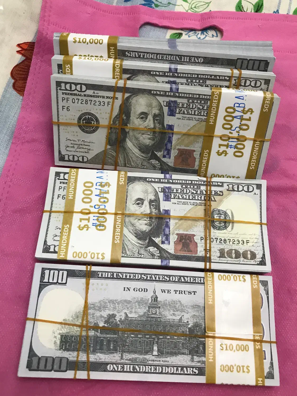 ۴بسته‌اسکناس دلار سینمایی|کلکسیون سکه، تمبر، اسکناس|تهران, سیمای ایران|دیوار