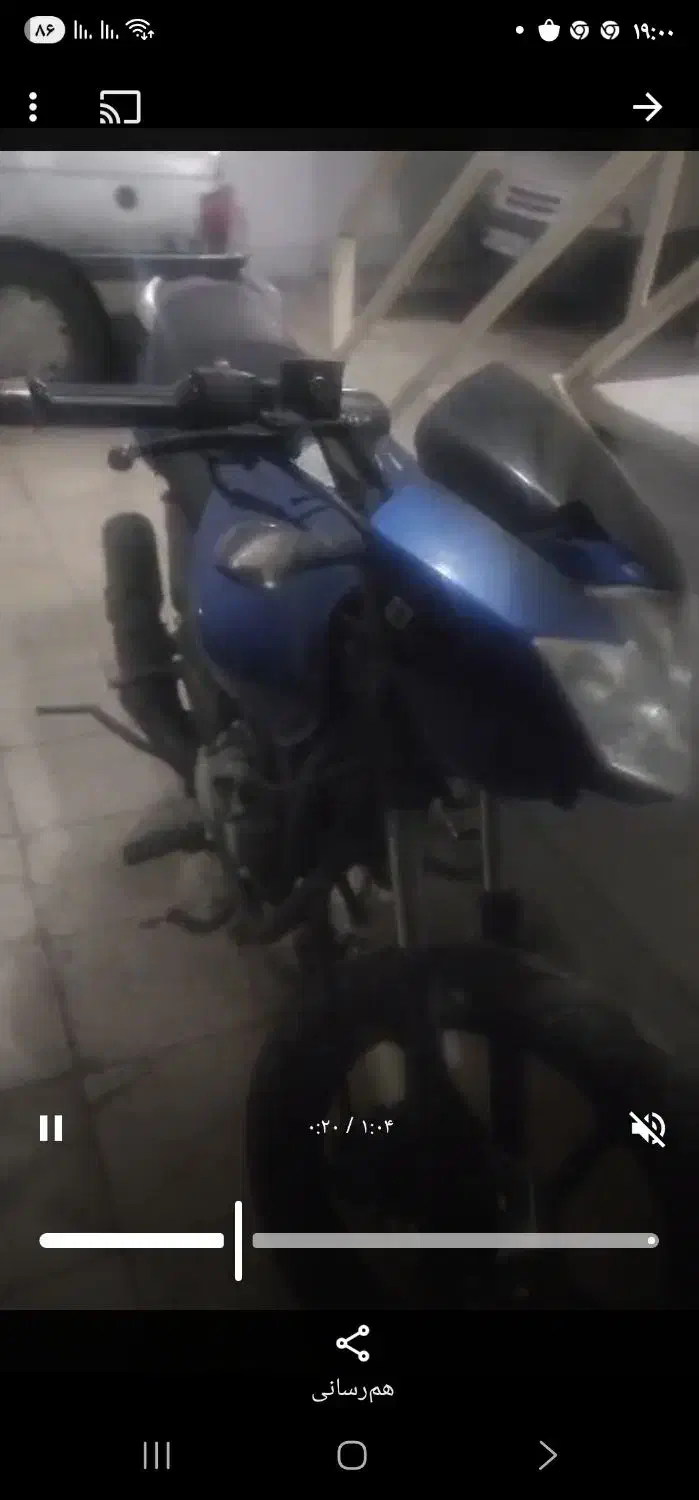 موتورسیکلت آپاچی مدل۸۷،سنددار وپلاک ملی،در حد|موتورسیکلت|کرج, باغستان|دیوار