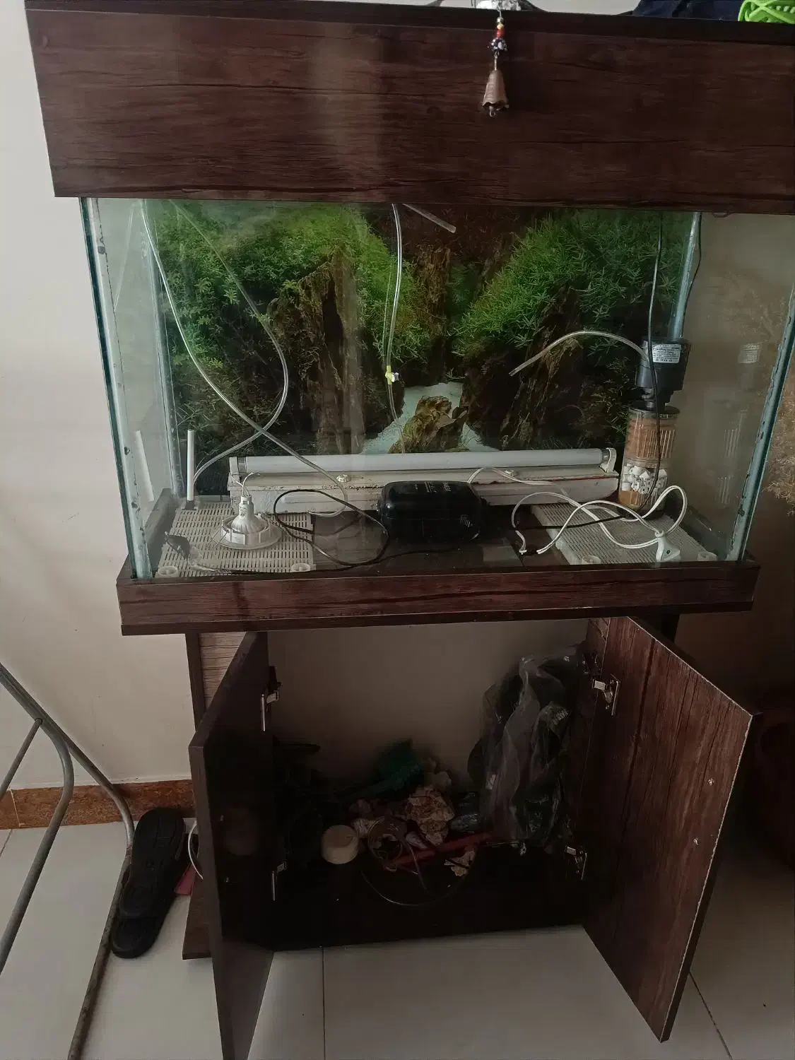 آکواریوم فروش فوری به علت جابه جایی|ماهیگیری|تهران, تهرانسر شمالی|دیوار