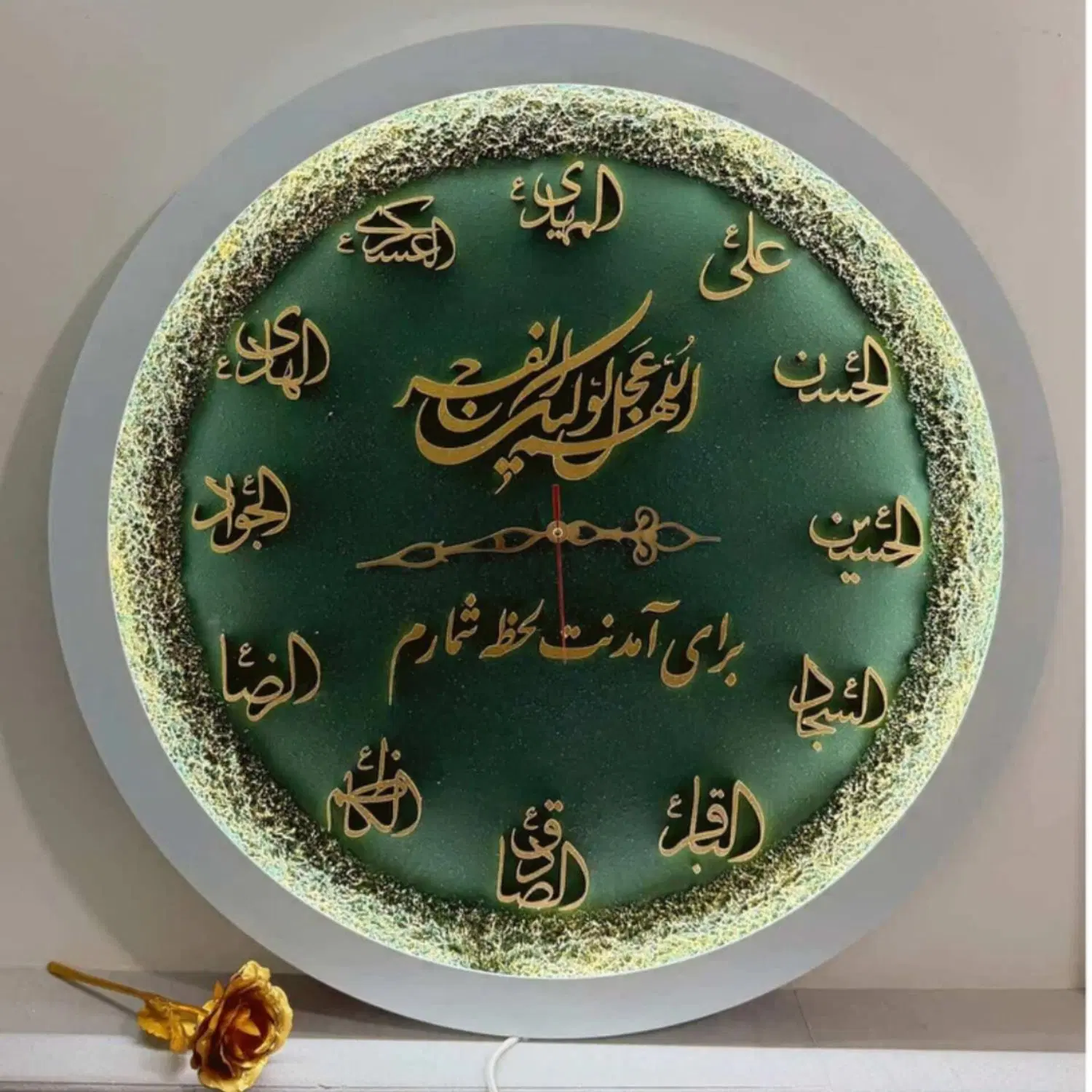 ساعت مذهبی نوری اعداد امامان|ساعت دیواری و تزئینی|تهران, شهرک صادقیه|دیوار