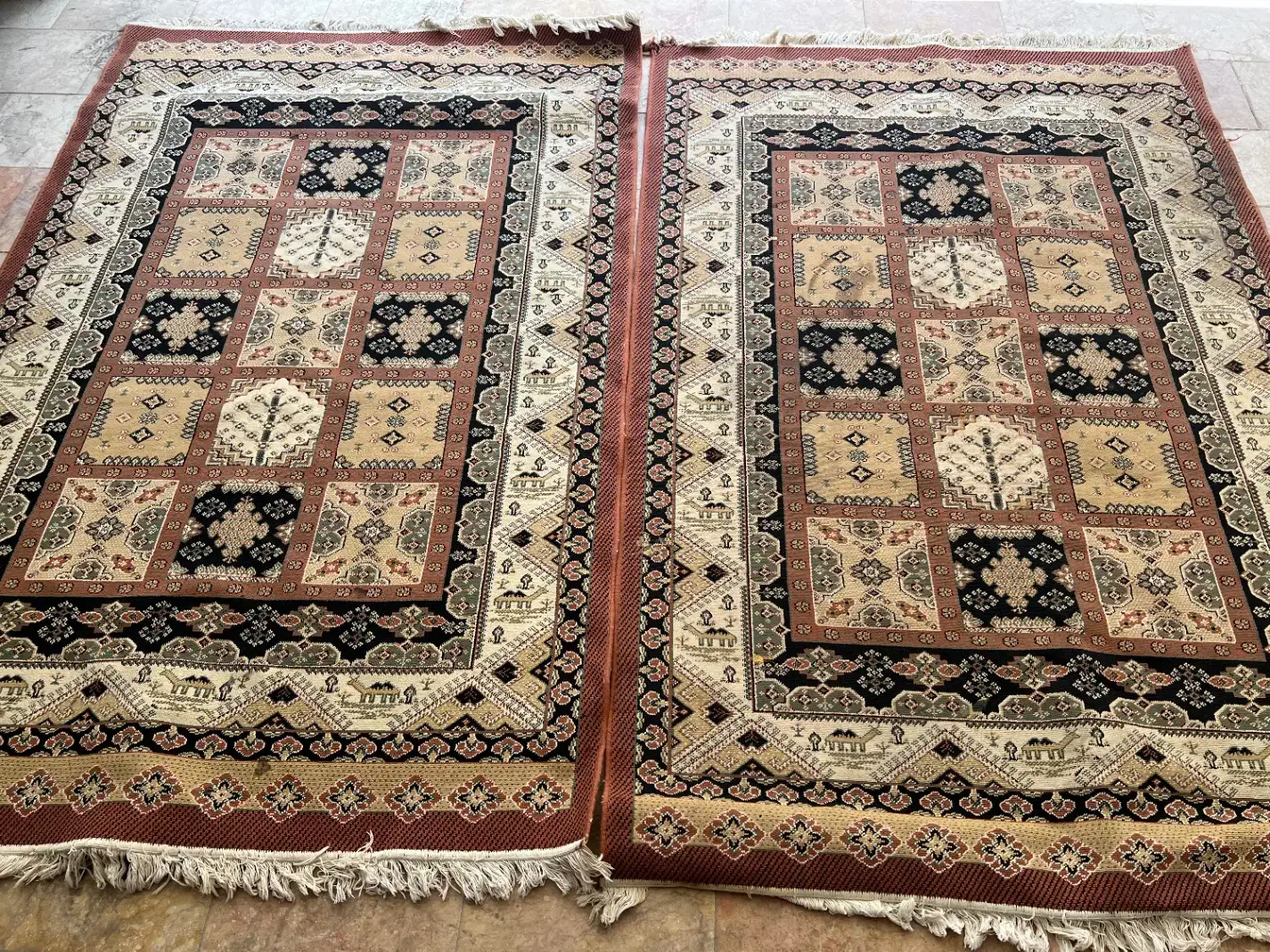 ‌دوعدد فرش‌ ۳ متری|فرش|زاهدان, |دیوار