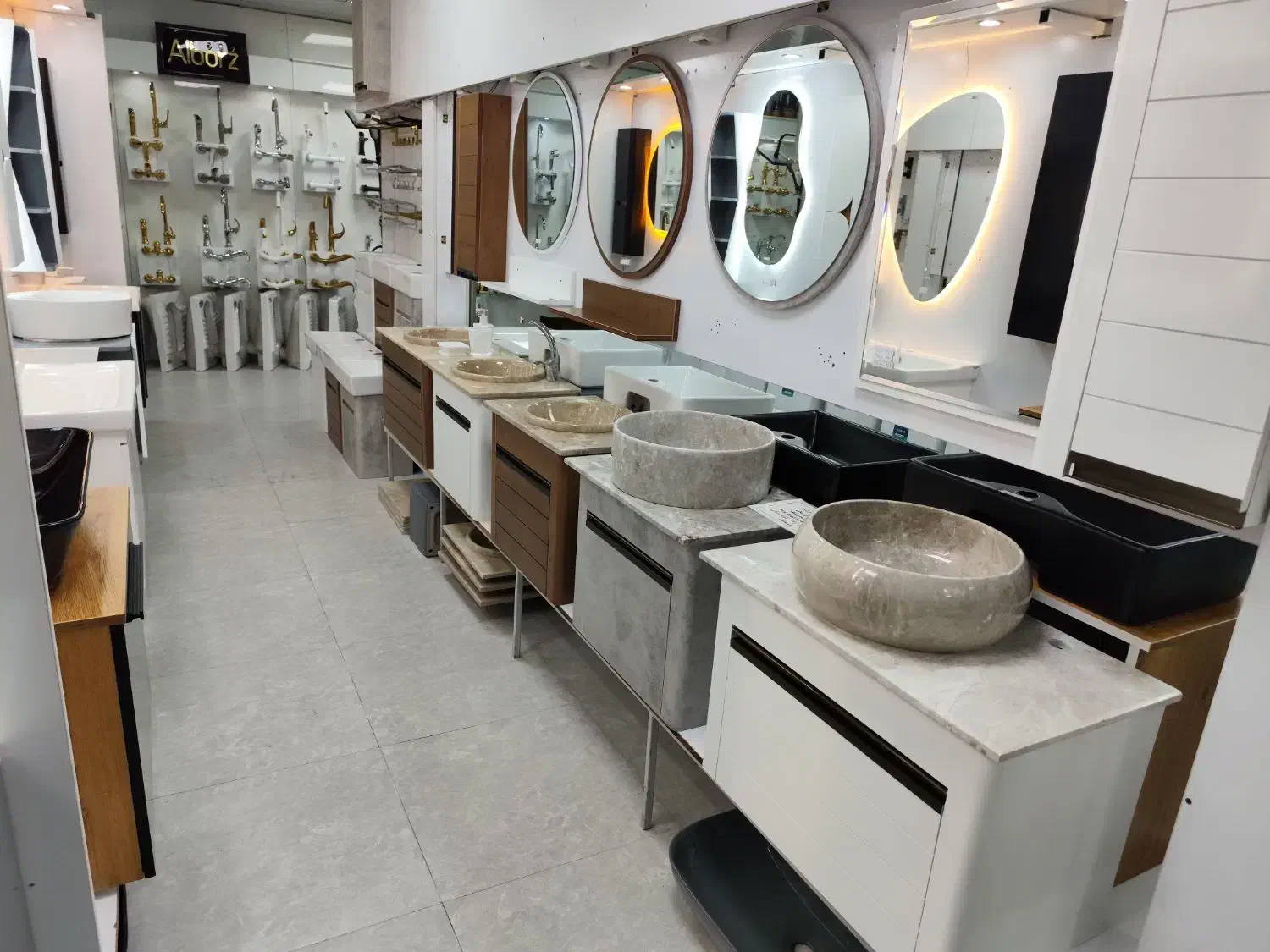 روشویی سنگی سفید 60×40 سیمکان توکار|لوازم سرویس بهداشتی|کرج, گلشهر|دیوار