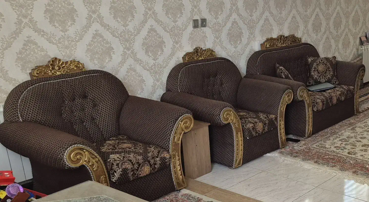 مبل دسته دوم در حد نو راحتی استیل|مبلمان خانگی و میز عسلی|حمیدیا, |دیوار