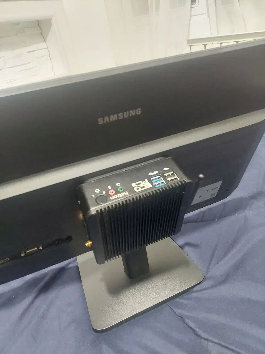 mini pc کامپیوتر مینی هترون با مانیتور کامل در حد|رایانه رومیزی|کرج, ساماندهی|دیوار