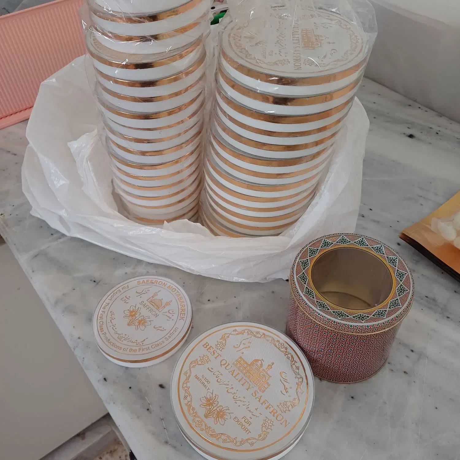 ظرف زعفران دو مثقالی و پنج مثقالی|ظروف نگهدارنده، پلاستیکی، یک‌بارمصرف|بیرجند, |دیوار