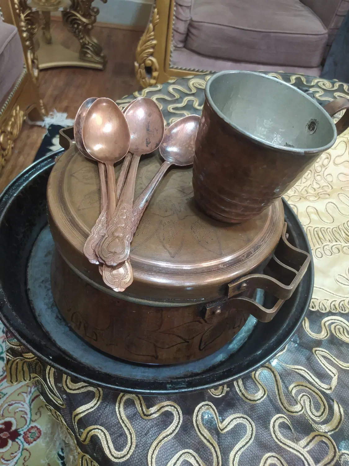 ظروف مسی|ظروف پخت‌وپز|بهبهان, |دیوار