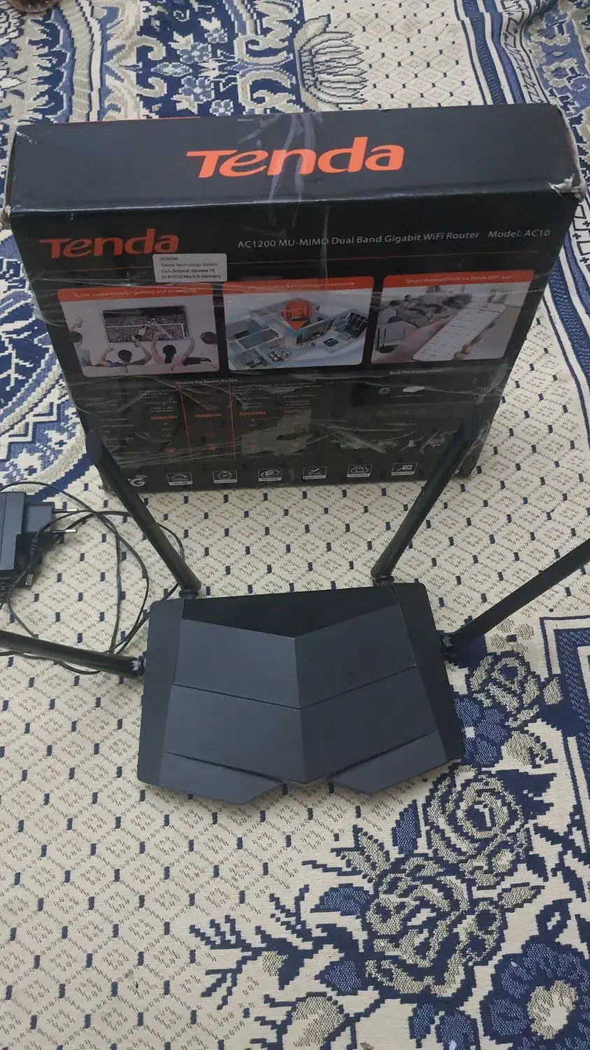 روتر tenda ac10|مودم و تجهیزات شبکه|تبریز, |دیوار