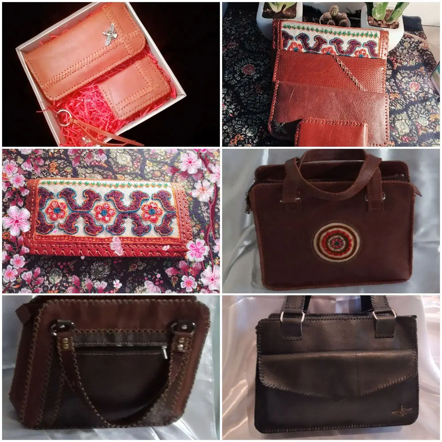 مصنوعات چرمی دست دوز|کیف، کفش، کمربند|رابر, |دیوار