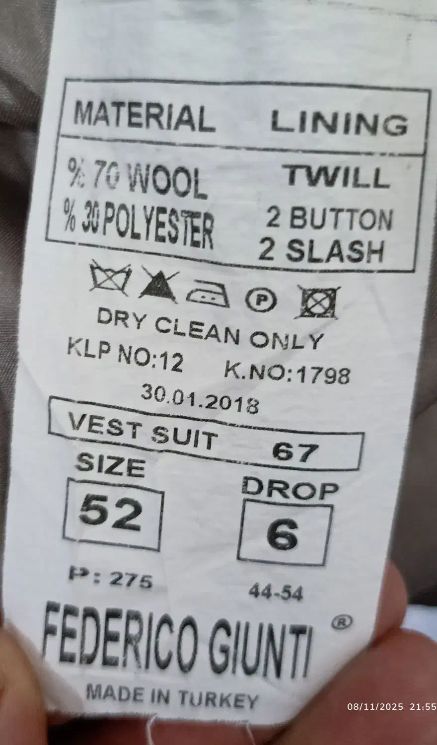 کت شلوار اصل ترک در حد نو|لباس|سیلوانه, |دیوار