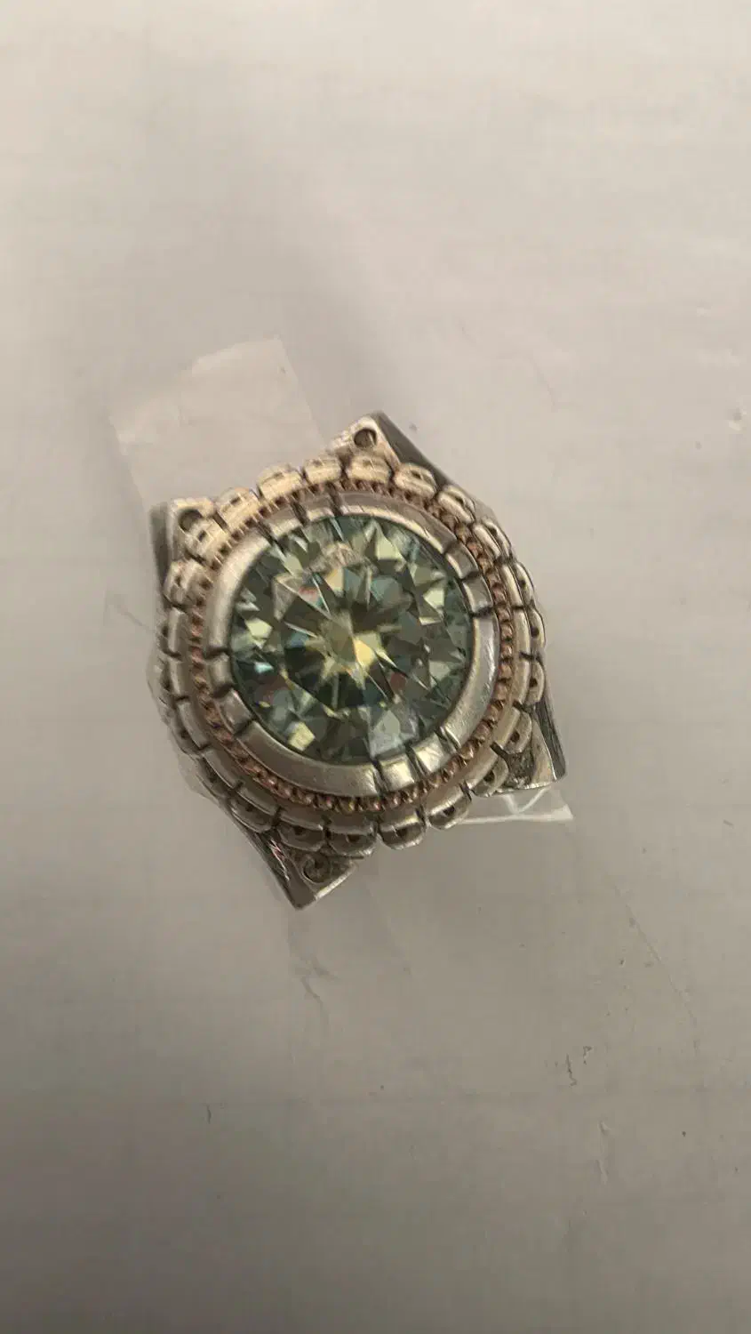 انگشتر مردانه موزانایت سبز تبریز|جواهرات|تهران, فرمانیه|دیوار