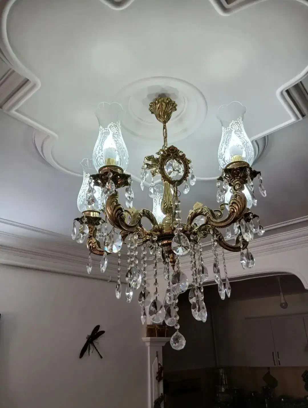 لوستر برنز اصل سنگین وزن|لوستر و چراغ آویز|خوی, |دیوار