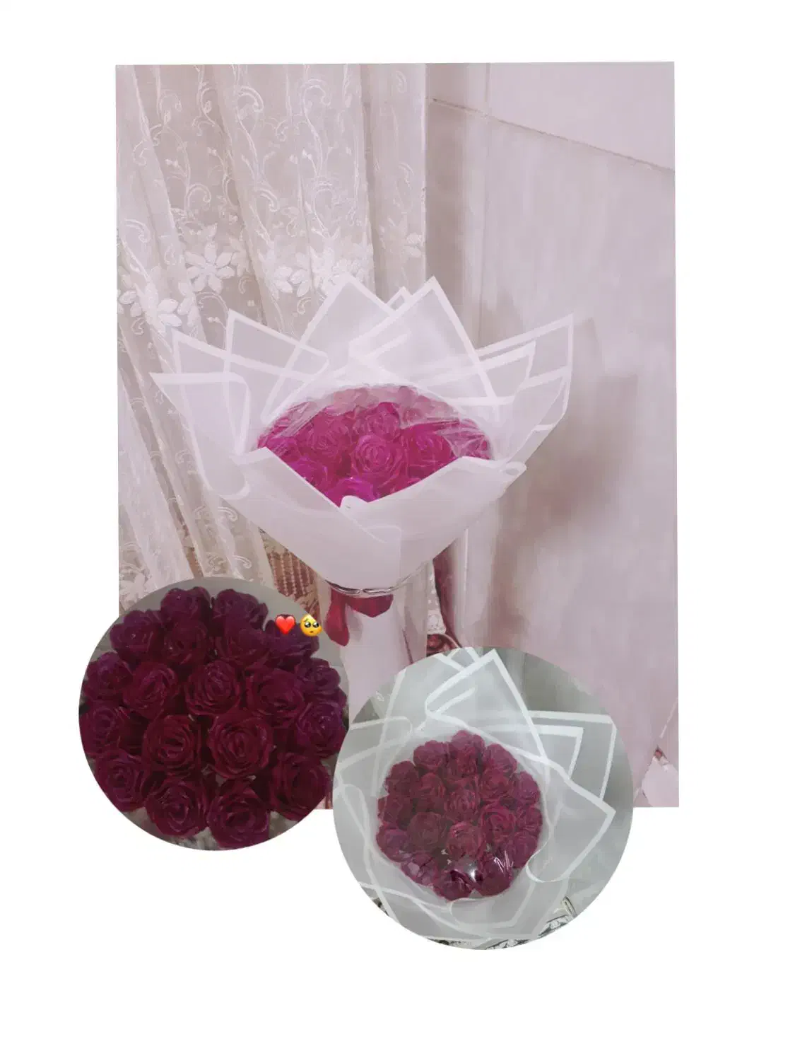 گل روبانی جاودان|گل مصنوعی|قم, بنیاد|دیوار