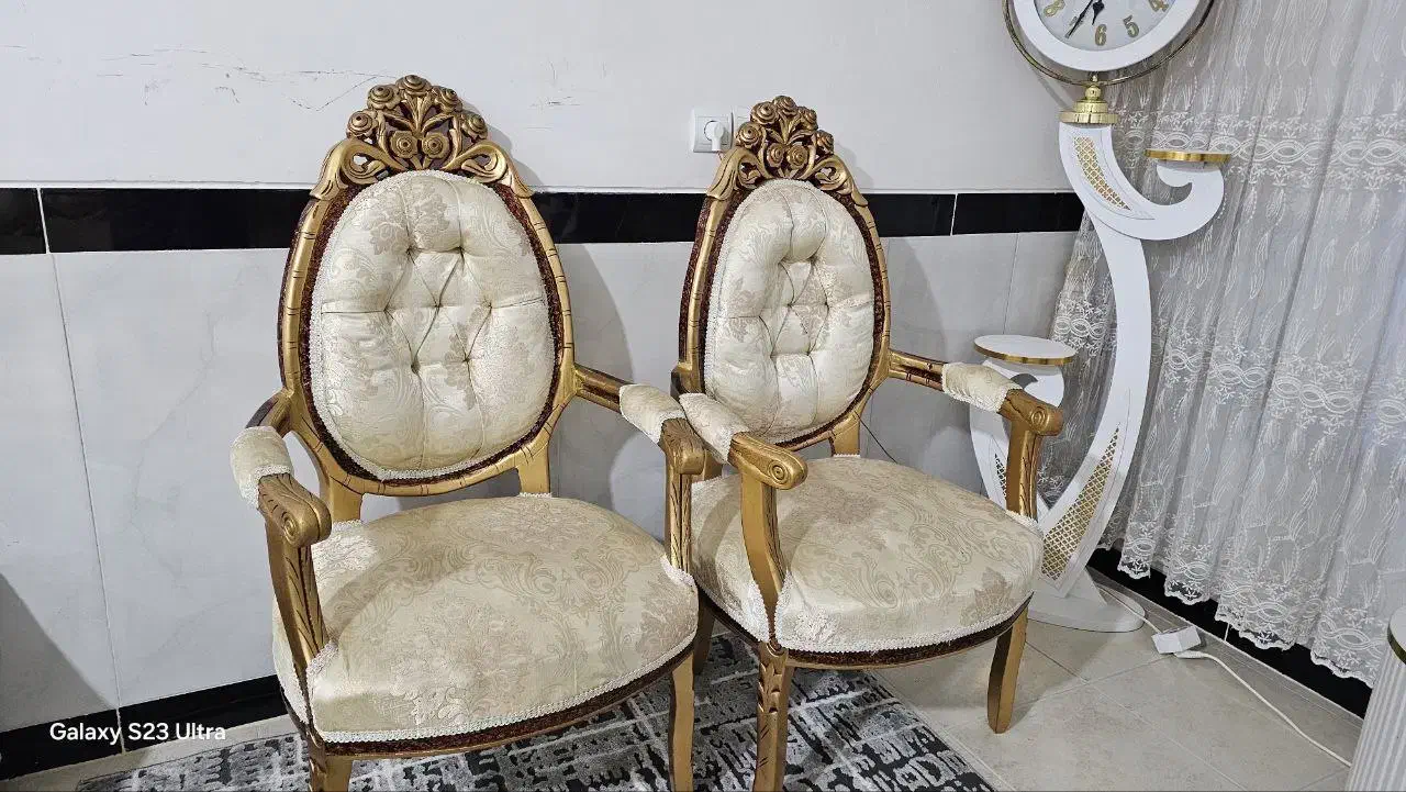 مبل سلطنتی 9نفره|مبلمان خانگی و میز عسلی|جوانرود, |دیوار