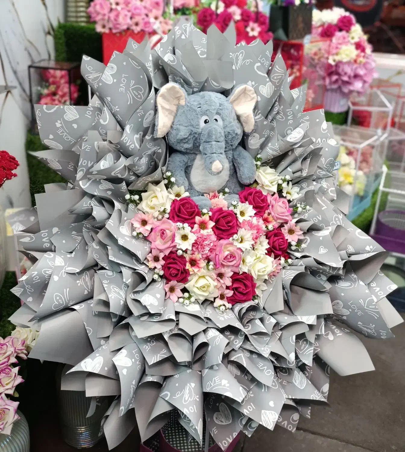 انواع باکس گل عروسکی شیک|گل مصنوعی|تهران, مشیریه|دیوار