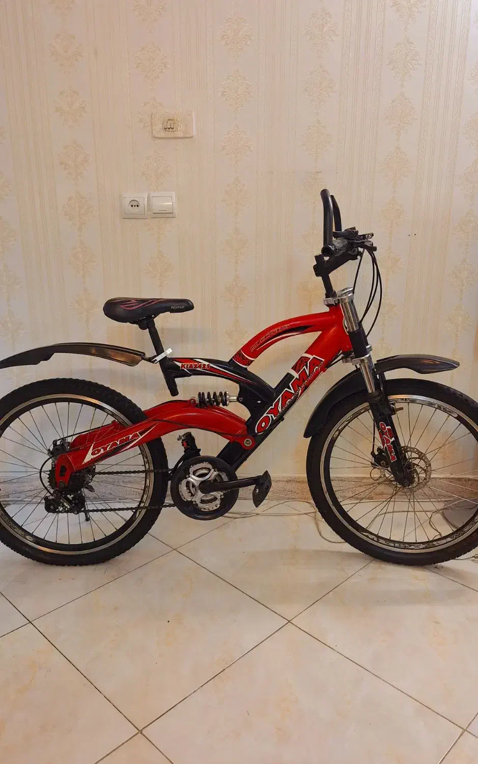 دوچرخه 24 OYAMA دنده ای دیسکی کمک فنر دار|دوچرخه، اسکیت، اسکوتر|تهران, افسریه شمالی|دیوار