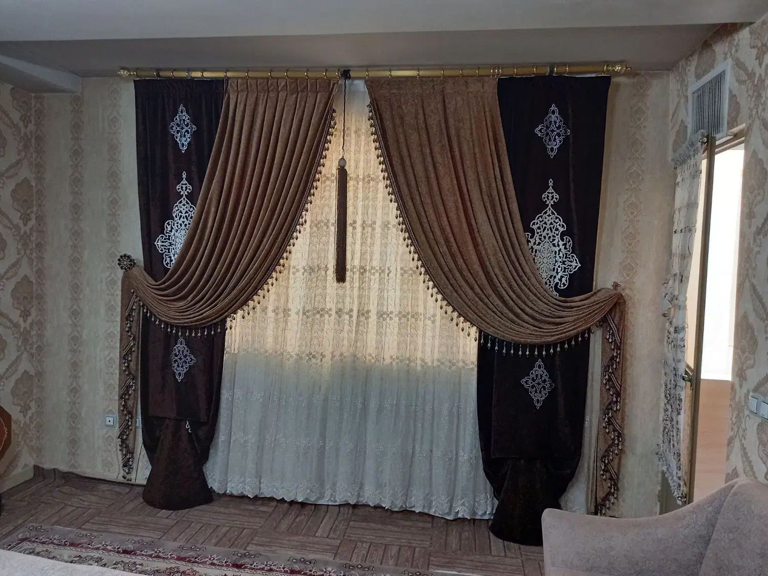 پرده|پرده، رانر، رومیزی|قرچک, پارس سرام|دیوار