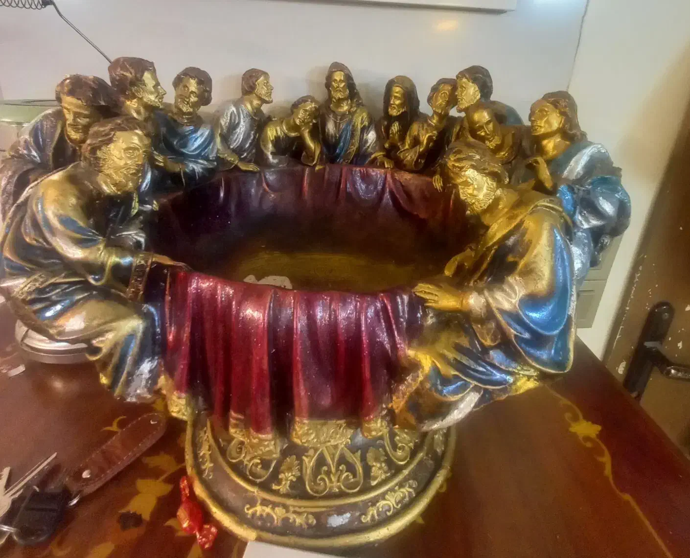 مجسمه شام آخر شیرینی خوری|مجسمه، تندیس، ماکت|تهران, سید خندان (جلفا)|دیوار