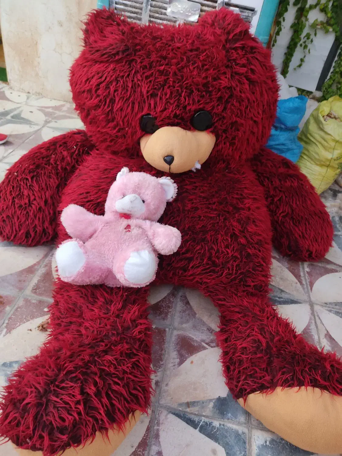 خرس پشمالو بزرگ سه متر در دومتر|اسباببازی بچه|طسوج, |دیوار