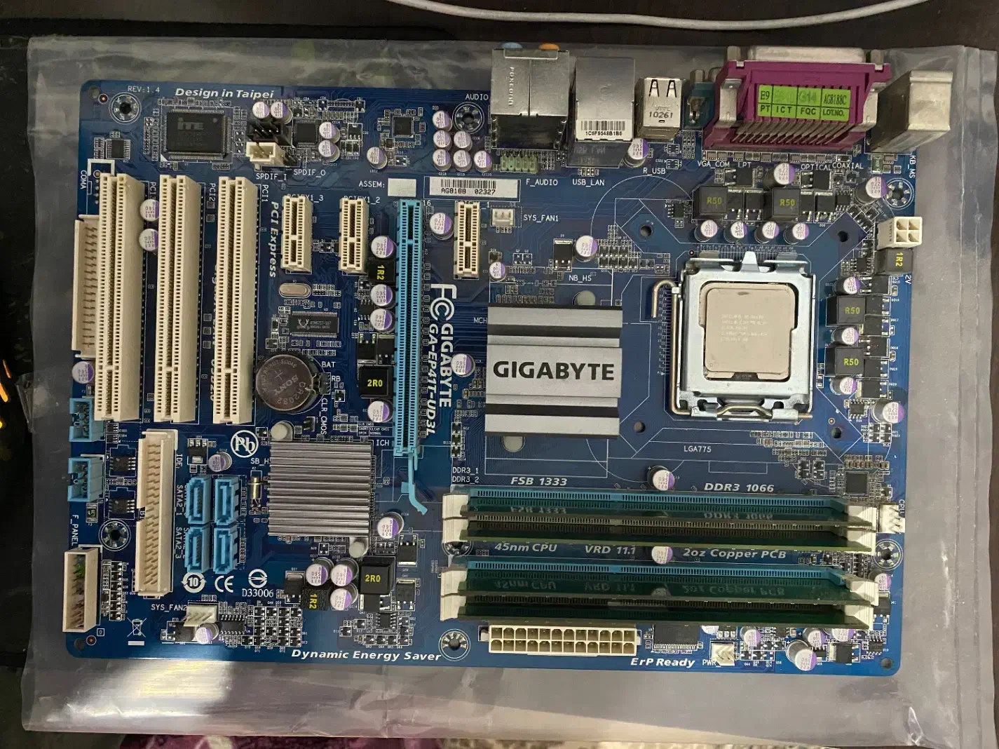 پکیج استوک GA-EP41T + Q6600 + ram ddr3 + GT610|قطعات و لوازم جانبی رایانه|رامیان, |دیوار